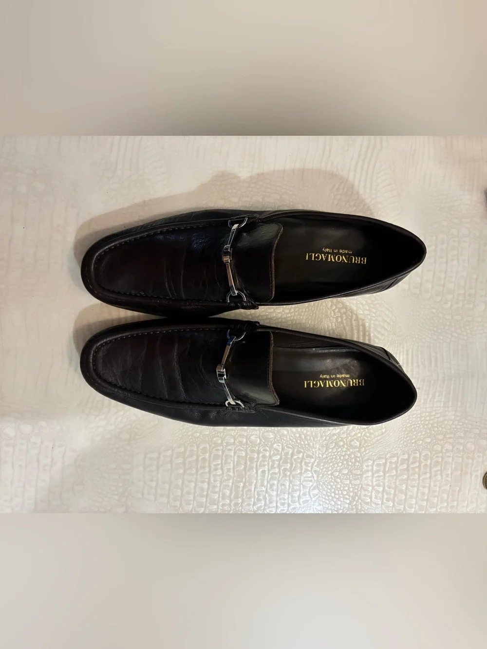 Brunomagli   Leather Bit Loafers for Men